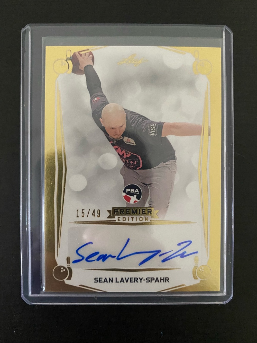 2023 Leaf PBA Premier Edition Sean Lavery-Spahr Autograph Card /49